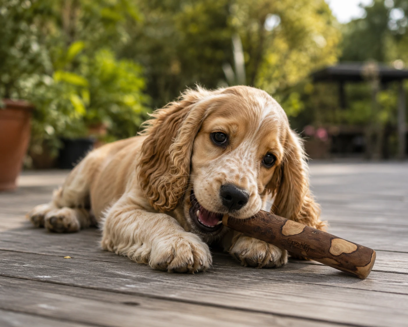 Olive wood chew stick, size M